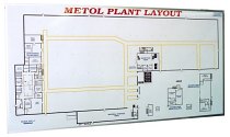 4'x 8' Magnetic Plant Layout Dry Erase Board