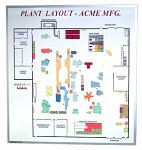 Magnetic Plant Layout White Board